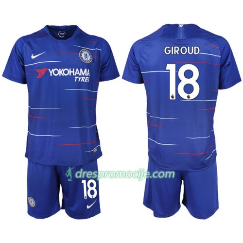 Chelsea Dres GIROUD 18 Dječji Domaći 2018/19 Kratkih Rukava Chelsea Dres GIROUD 18 Dječji Domaći 2018/19 Kratkih Rukava